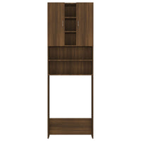 Thumbnail for Waschmaschinenschrank Braun Eichen-Optik 64x25,5x190 cm