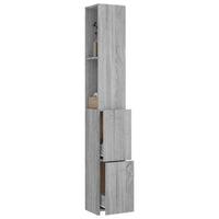 Thumbnail for Badezimmerschrank Grau Sonoma 25x25x170 cm Holzwerkstoff