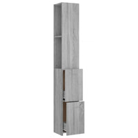 Thumbnail for Badezimmerschrank Grau Sonoma 25x25x170 cm Holzwerkstoff
