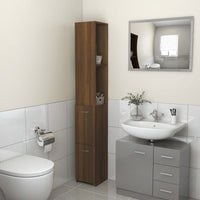 Thumbnail for Badezimmerschrank Braun Eichen-Optik 25x25x170 cm Holzwerkstoff