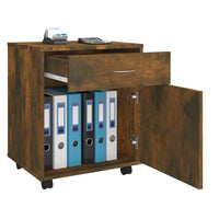 Thumbnail for Rollschrank Räuchereiche 45x38x54 cm Holzwerkstoff