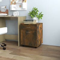 Thumbnail for Rollschrank Räuchereiche 45x38x54 cm Holzwerkstoff