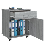 Thumbnail for Rollschrank Grau Sonoma 45x38x54 cm Holzwerkstoff