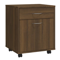 Thumbnail for Rollschrank Braun Eichen-Optik 45x38x54 cm Holzwerkstoff