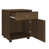 Thumbnail for Rollschrank Braun Eichen-Optik 45x38x54 cm Holzwerkstoff