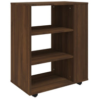 Thumbnail for Rollschrank Braun Eichen-Optik 60x35x75 cm Holzwerkstoff