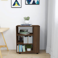Thumbnail for Rollschrank Braun Eichen-Optik 60x35x75 cm Holzwerkstoff
