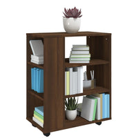 Thumbnail for Rollschrank Braun Eichen-Optik 60x35x75 cm Holzwerkstoff