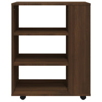 Thumbnail for Rollschrank Braun Eichen-Optik 60x35x75 cm Holzwerkstoff