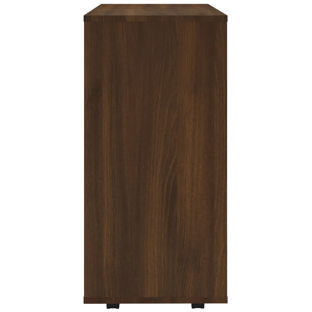 Rollschrank Braun Eichen-Optik 60x35x75 cm Holzwerkstoff
