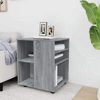 Thumbnail for Rollschrank Grau Sonoma 60x53x72 cm Holzwerkstoff