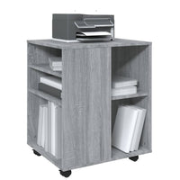 Thumbnail for Rollschrank Grau Sonoma 60x53x72 cm Holzwerkstoff