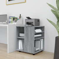 Thumbnail for Rollschrank Grau Sonoma 60x53x72 cm Holzwerkstoff