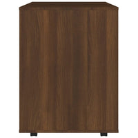 Thumbnail for Rollschrank Braun Eichen-Optik 60x53x72 cm Holzwerkstoff