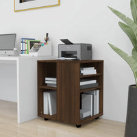 Thumbnail for Rollschrank Braun Eichen-Optik 60x53x72 cm Holzwerkstoff