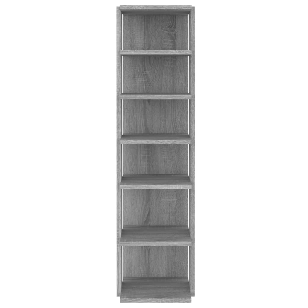 Schuhregal Grau Sonoma 25x27x102 cm Holzwerkstoff