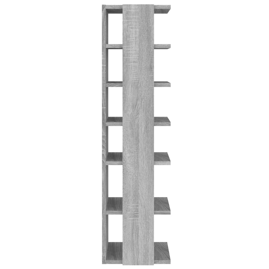 Schuhregal Grau Sonoma 25x27x102 cm Holzwerkstoff