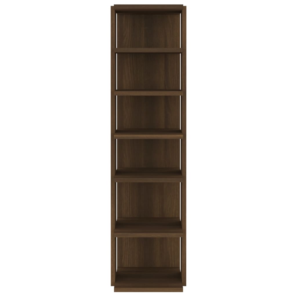 Schuhregale 2 Stk. Braun Eiche-Optik 25x27x102 cm Holzwerkstoff
