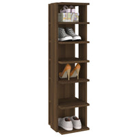 Thumbnail for Schuhregale 2 Stk. Braun Eiche-Optik 25x27x102 cm Holzwerkstoff