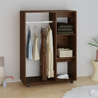 Thumbnail for Kleiderschrank Braun Eichen-Optik 80x40x110 cm Holzwerkstoff