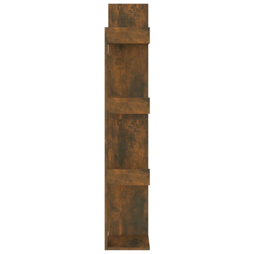 Bücherschrank 48x25,5x140 cm Räuchereiche Holzwerkstoff