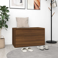 Thumbnail for Flurbank 80x40x45 cm Braun Eiche-Optik Holzwerkstoff