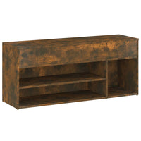 Thumbnail for Schuhbank Räuchereiche 105x30x45 cm Holzwerkstoff