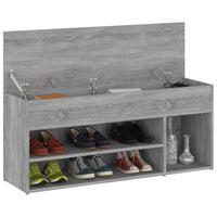 Thumbnail for Schuhbank Grau Sonoma 105x30x45 cm Holzwerkstoff