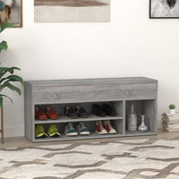 Thumbnail for Schuhbank Grau Sonoma 105x30x45 cm Holzwerkstoff