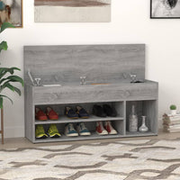 Thumbnail for Schuhbank Grau Sonoma 105x30x45 cm Holzwerkstoff