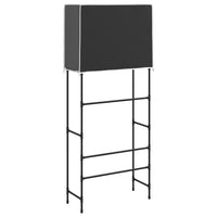 Thumbnail for Waschmaschinenregal 2 Ablagen Schwarz 71x29,5x170,5 cm Eisen
