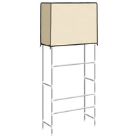 Thumbnail for Waschmaschinenregal 2 Ablagen Creme 71x29,5x170,5 cm Eisen