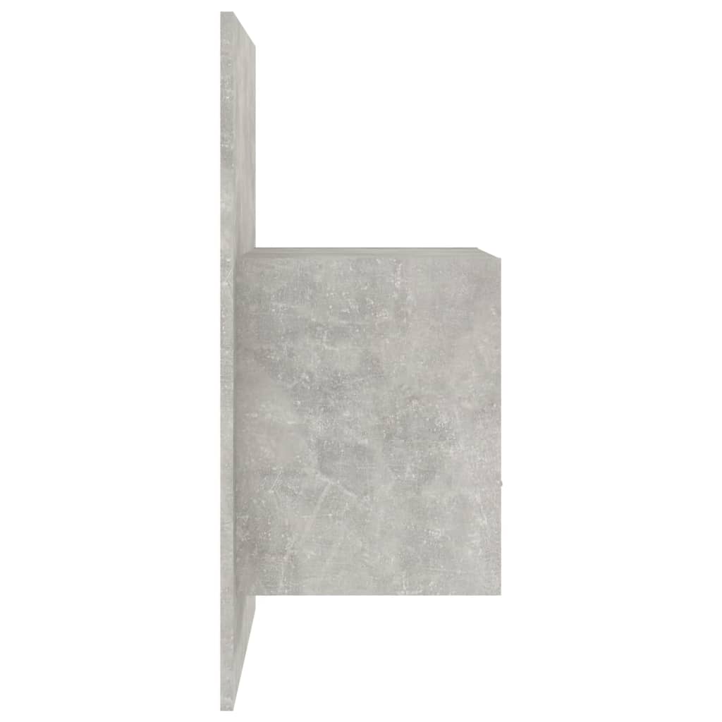Wand-Nachttische 2 Stk. Betongrau Holzwerkstoff