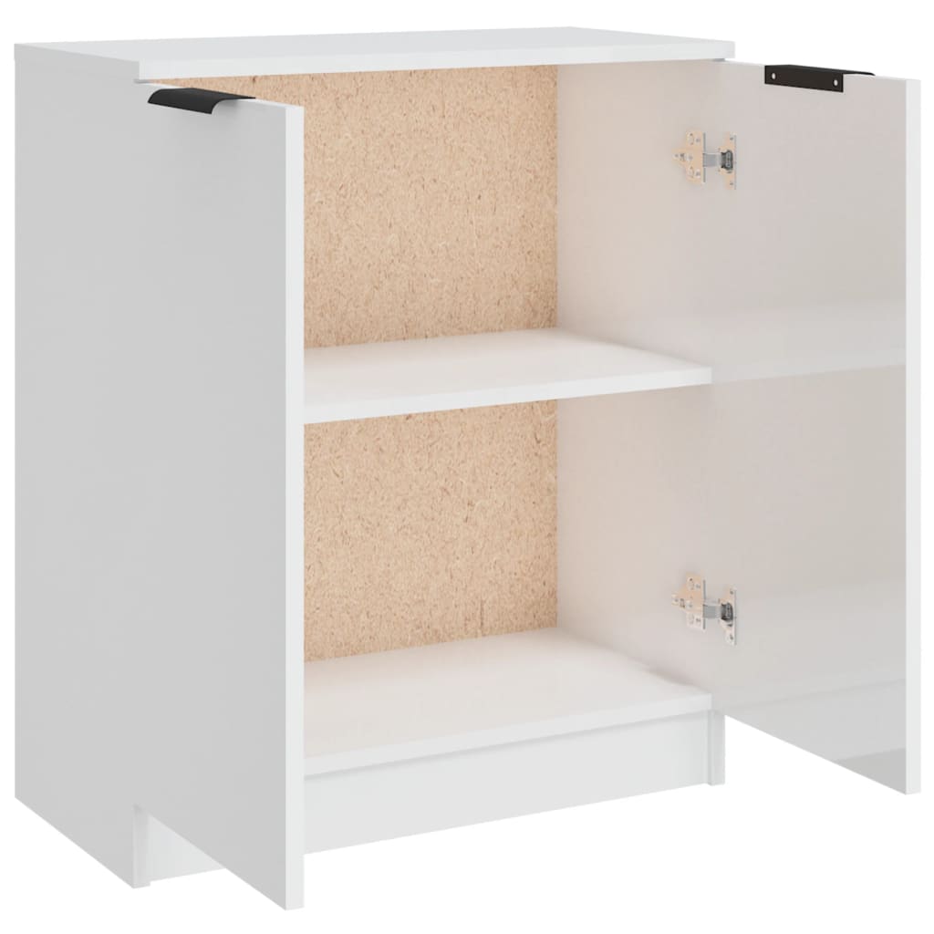 Sideboard Hochglanz-Weiß 60x30x70 cm Holzwerkstoff