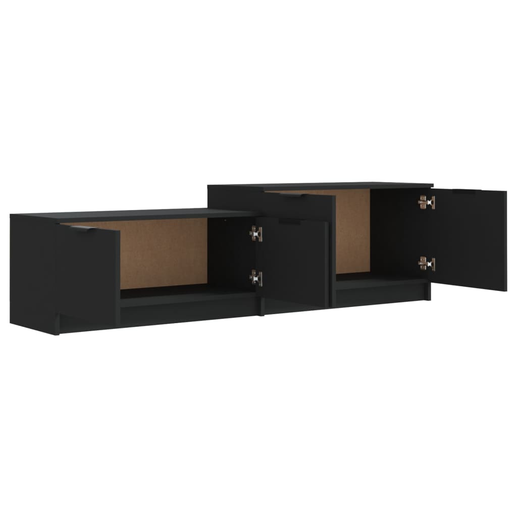 TV-Schrank Schwarz 158,5x36x45 cm Holzwerkstoff