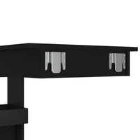 Thumbnail for Wand-Bartisch Schwarz 102x45x103,5 cm Holzwerkstoff