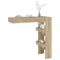 Thumbnail for Wand-Bartisch Sonoma-Eiche 102x45x103,5 cm Holzwerkstoff