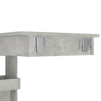 Thumbnail for Wand-Bartisch Betongrau 102x45x103,5 cm Holzwerkstoff