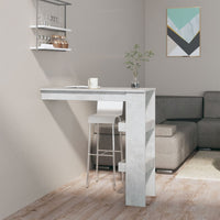 Thumbnail for Wand-Bartisch Betongrau 102x45x103,5 cm Holzwerkstoff