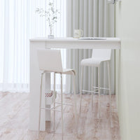 Thumbnail for Wand-Bartisch Hochglanz-Weiß 102x45x103,5 cm Holzwerkstoff