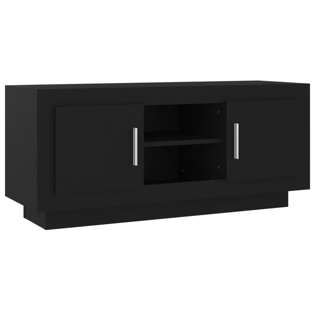 TV-Schrank Schwarz 102x35x45 cm Holzwerkstoff