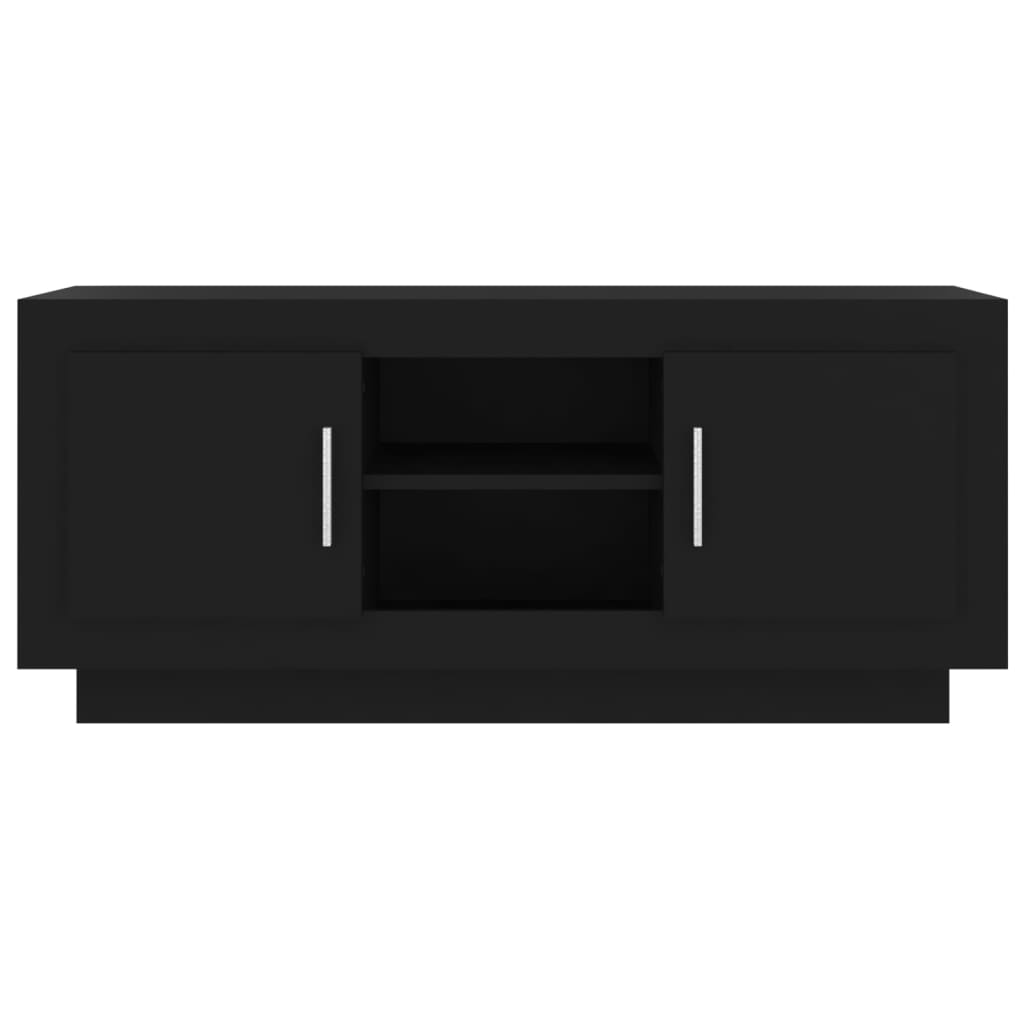 TV-Schrank Schwarz 102x35x45 cm Holzwerkstoff