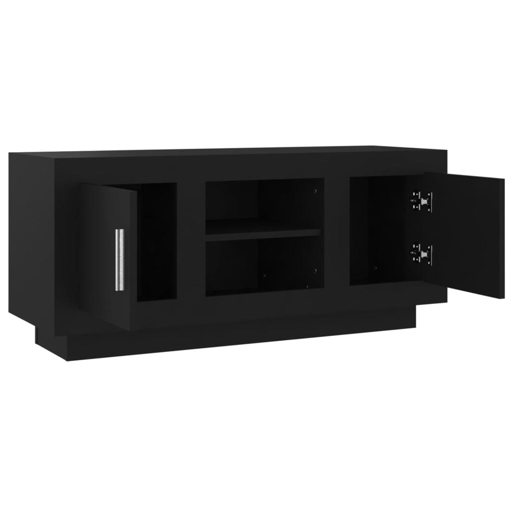 TV-Schrank Schwarz 102x35x45 cm Holzwerkstoff