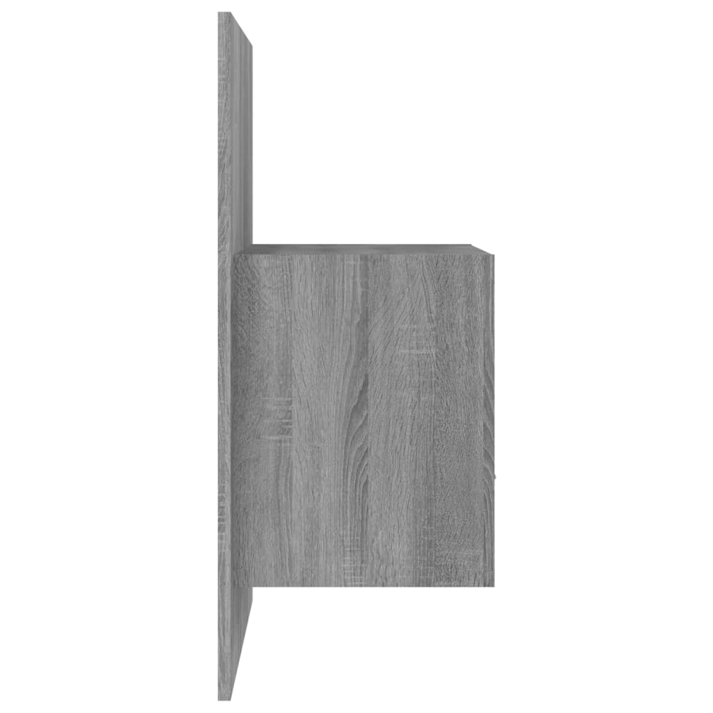 Wand-Nachttische 2 Stk. Grau Sonoma Holzwerkstoff