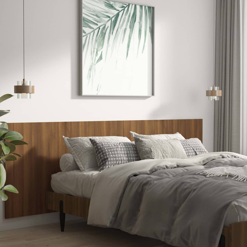 Kopfteil Braun Eichen-Optik 240x1,5x80 cm Holzwerkstoff