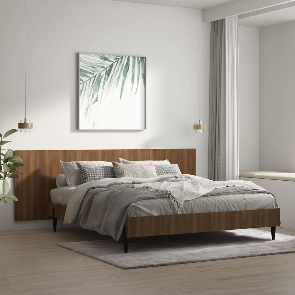 Kopfteil Braun Eichen-Optik 240x1,5x80 cm Holzwerkstoff