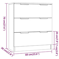 Thumbnail for Sideboard Grau Sonoma 60x30x70 cm Holzwerkstoff