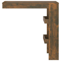 Thumbnail for Wand-Bartisch Räuchereiche 102x45x103,5 cm Holzwerkstoff
