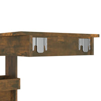 Thumbnail for Wand-Bartisch Räuchereiche 102x45x103,5 cm Holzwerkstoff