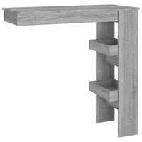 Thumbnail for Wand-Bartisch Grau Sonoma 102x45x103,5 cm Holzwerkstoff